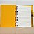 Bloco para Anotação De Couro com Caneta - Amarelo - 70 Folhas - 14,5x18cm - 1 unidade - Rizzo - Imagem 3