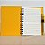 Bloco para Anotação Personalize Logo Branca De Couro com Caneta - Amarelo - 70 Folhas  - 14,5x18cm - 1 unidade - Rizzo - Imagem 3