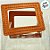 Sacola Transparente PVC Personalizado Escrita Preta com Alça Quadrada de Couro Marrom - 15x15x10cm - 1 unidade - Rizzo - Imagem 3