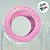Sacola Transparente PVC Personalizado Escrita Rosa com Alça Redonda de Couro Rosa Bebê - 15x15x10cm - 1 unidade - Rizzo - Imagem 3
