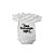 Body Infantil Maga Curta Personalize com Sua Estampa - Branco - G - 1 unidade - Rizzo - Imagem 1