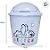 Lixeira com Tampa - Stitch - 2l - 20x17cm - 1 unidade - Disney Original - Rizzo - Imagem 3