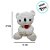 Urso De Pelúcia Com Flor - Branco - 27cm - 1 unidade - Rizzo - Imagem 3