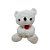 Urso De Pelúcia Com Flor - Branco - 27cm - 1 unidade - Rizzo - Imagem 4