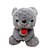 Urso De Pelúcia Com Flor - Cinza - 27cm - 1 unidade - Rizzo - Imagem 4