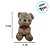 Urso De Pelúcia Com Flor - Marrom - 27cm - 1 unidade - Rizzo - Imagem 3