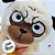 Cachorro Pug De Pelúcia " Zangado " - Branco - 19cm - 1 unidade - Rizzo - Imagem 3