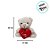 Urso De Pelúcia Com Coração "I love you" - Creme - 21cm - 1 unidade - Rizzo - Imagem 2