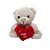 Urso De Pelúcia Com Coração "I love you" - Creme - 21cm - 1 unidade - Rizzo - Imagem 4