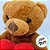 Urso De Pelúcia Com Coração "I love you" - Marrom - 21cm - 1 unidade - Rizzo - Imagem 3
