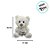 Urso De Pelúcia "I love you" - Branco - 20cm - 1 unidade - Rizzo - Imagem 2