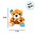 Urso De Pelúcia - Laranja - 18cm - 1 unidade - Rizzo - Imagem 2