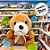 Cachorro De Pelúcia - Laranja 18cm - 1 unidade - Rizzo - Imagem 5