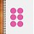 Adesivo Pontinho Rosa - 1,5x1,5cm - 100 unidades - Stickr - Rizzo - Imagem 1