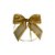 Laço Com Strass Dourado - Dourado - 8x8cm - 1 unidade - Rizzo - Imagem 1