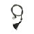 Cordão Decorativo Com Pompom E Pingente Gota - Prata Com Prata - 33,5cm - 1 unidade - Rizzo - Imagem 1