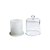 Pote Com Tampa De Vidro Domus Para Vela Fosco - 8x9cm - 210ml - 1 unidade - Rizzo - Imagem 1