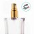 Frasco para Perfumaria de Vidro Retangular para Perfume - Spray e Tampa Dourado - 20ml - 1 unidade - Rizzo - Imagem 3