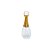 Frasco para Perfumaria de Vidro Gota Com Válvula Spray Ouro - 50ml - 1 unidade - Rizzo - Imagem 1