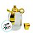 Frasco para Perfumaria de Vidro Com Válvula Spray e Tampa Laço Dourado – 60 ml - 1 unidade - Rizzo - Imagem 3
