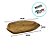 Bandeja Decorativa em Madeira Natural Formato Orgânico - 34x36x4cm - 1 unidade - Rizzo - Imagem 2