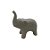 Elefante Decorativo de Cerâmica - Branco - 7cm - 1 unidade - Rizzo - Imagem 1