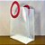 Sacola Transparente PVC com Alça Redonda de Couro Marsala - 23x27x11cm - 1 unidades - Rizzo - Imagem 1