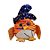 Coruja De Pelúcia De Halloween - Laranja - 27x25cm - 1 unidade - Rizzo - Imagem 1