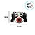 Enfeite Decorativo Halloween - Olho Halloween M1 - 10x14,5cm - 1 unidade - Rizzo - Imagem 2