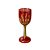 Taça Para Festa - Vermelha Com Mão Dourada - Halloween - 1 unidade - Rizzo - Imagem 1