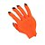 Luva Macabra Halloween - Laranja - 18x13cm - 1 unidade - Rizzo - Imagem 1