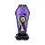 Balão de Festa Microfoil 39" 99cmx57cm - Bruxa no Caixão Halloween - 1 unidade - Rizzo - Imagem 1
