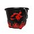 Baldinho de Halloween com Alça - Bruxa - Vermelho - 14,5x19cm - 1 unidade - Rizzo - Imagem 1