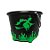 Baldinho de Halloween com Alça - Bruxa - Verde - 14,5x19cm - 1 unidade - Rizzo - Imagem 1