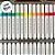 Marcador Acrílico Para Colorir - Blister 36 Cores - 13cm - 36 unidades - Rizzo - Imagem 4