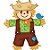 Boneco Articulado Decorativo De Festa Junina - Espantalho Verde - 62x79cm - 1 unidades - Regina - Rizzo - Imagem 4
