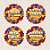 Placas Decorativas Sinalizadoras - Festa Junina - 27,5x27,5cm - 4 unidades - Regina - Rizzo - Imagem 1