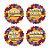 Placas Decorativas Sinalizadoras - Festa Junina - 27,5x27,5cm - 4 unidades - Regina - Rizzo - Imagem 3