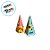 Cone De Papel Decorativo Festa Junina - 7x17x7cm - 4 unidades - Regina - Rizzo - Imagem 3