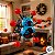 Brinquedo Rasteja Na Parede Assusta - Sticky Aranha Azul - 8cm - 1 unidade - Rizzo - Imagem 7