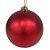 Bola De Natal Fosca Grande - Vermelha - 20cm - 1 unidade - Rizzo - Imagem 1