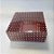 Caixa Pvc Lembrancinha N°4 Base Vinho Com Bolinhas Brancas - 8,5x8,5x3,5cm - 10 unidades - Assk - Rizzo - Imagem 1
