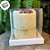 Caixa Para Bolo Texturizada Com Tampa 250g - Rose - 12x12x12cm - 5 unidades - Assk - Rizzo - Imagem 3
