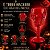 Taça Para Festa - Caveira Vermelha - Halloween - 1 unidade - Rizzo - Imagem 2