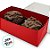 Caixa 2 Doces Retangular Tampa Transparente - Vermelho - 8x4x3cm - 20 unidades - CAC - Rizzo - Imagem 2