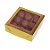 Caixa Para Doces com Visor - Ouro - 12x12x4cm - 20 unidades - Rizzo - Imagem 1
