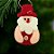 Enfeite Para Pendurar de Natal - Papai Noel Artesanal - Vermelho - 14,5x8cm - 1 unidade - Rizzo - Imagem 1