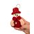 Enfeite Para Pendurar de Natal - Boneco de Neve Artesanal - Gravata Vermelha - 14,5x7cm - 1 unidade - Rizzo - Imagem 2