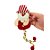 Enfeite Para Pendurar de Natal - Papai Noel Artesanal - Vermelho Branco - 20x8cm - 1 unidade - Rizzo - Imagem 2