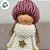 Enfeite Decorativo De Natal - Anjo Sentado Branco - 7x13x5cm - 1 unidade - Rizzo - Imagem 2
